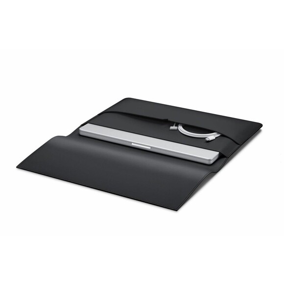 New Von Holzhausen MacBook Portfolio 16" vegan Leather Cover Black - Picture 4 of 13